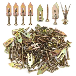 100pcs Self Drilling Drywall Anchors Screws Hollow Wall Anchor Expansion Kit #fb-