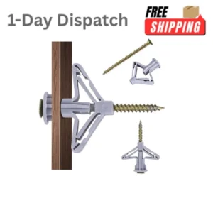 kaileyouxiangongsi 100 Pcs Drywall Anchors Self-Drilling Kit